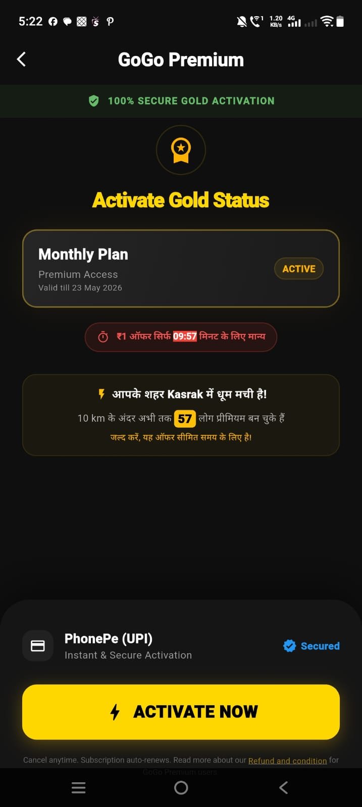 Gogo App Screenshot